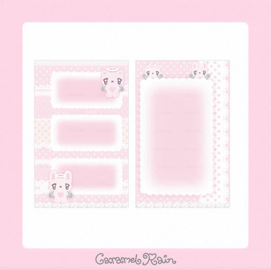 {caramel rain} 10p m5 angel lace memo