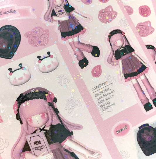 {coral tree} black rose flavored cake