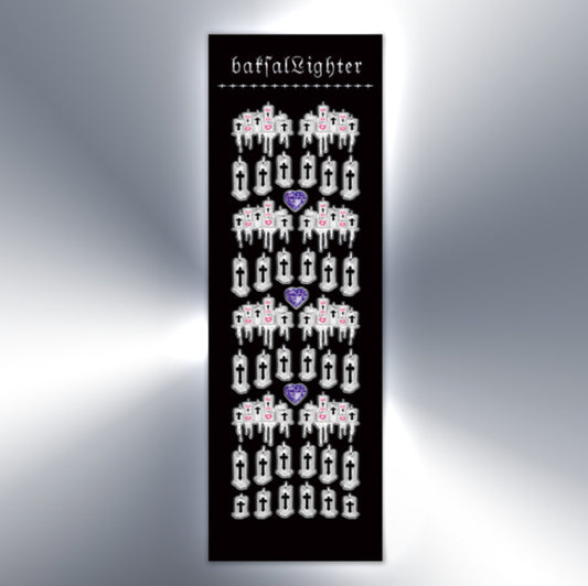 {baksal lighter} hologram goth candle