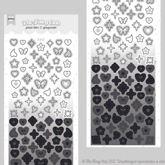 {thefairyclub} black/grey pixie bits