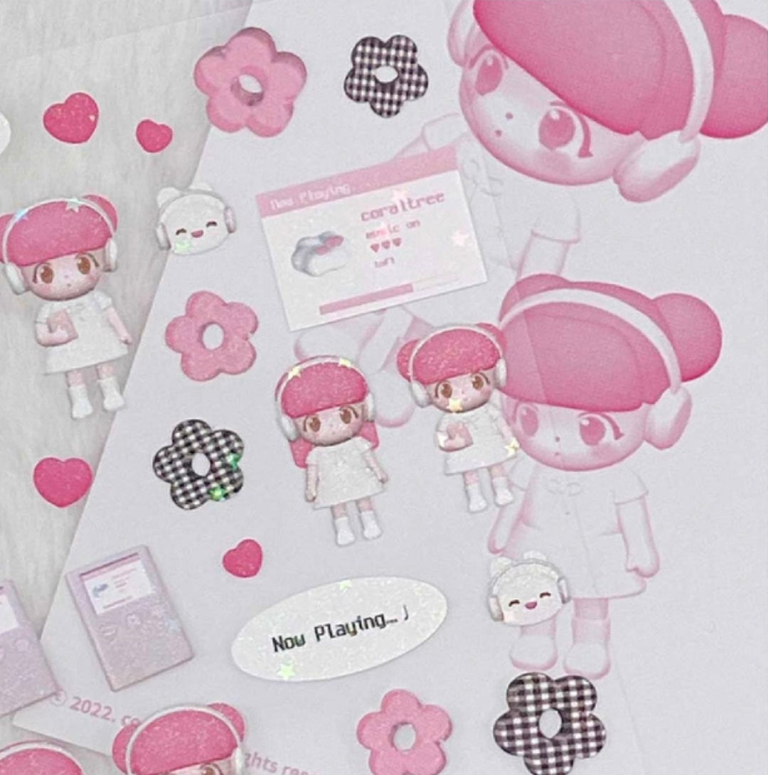 {coral tree} renewed music doll