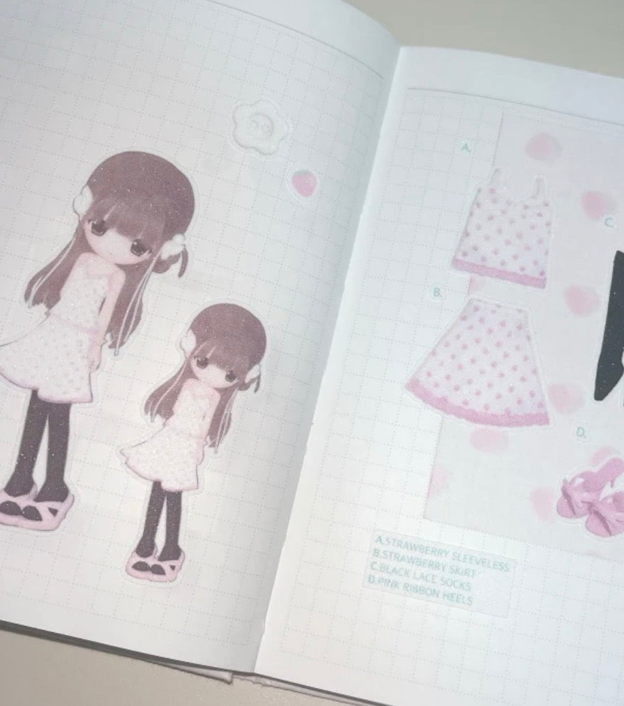 {coral tree} strawberry style diary sticker