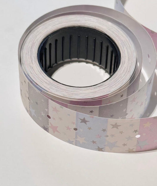 {pinkspark} pastel stars label roll
