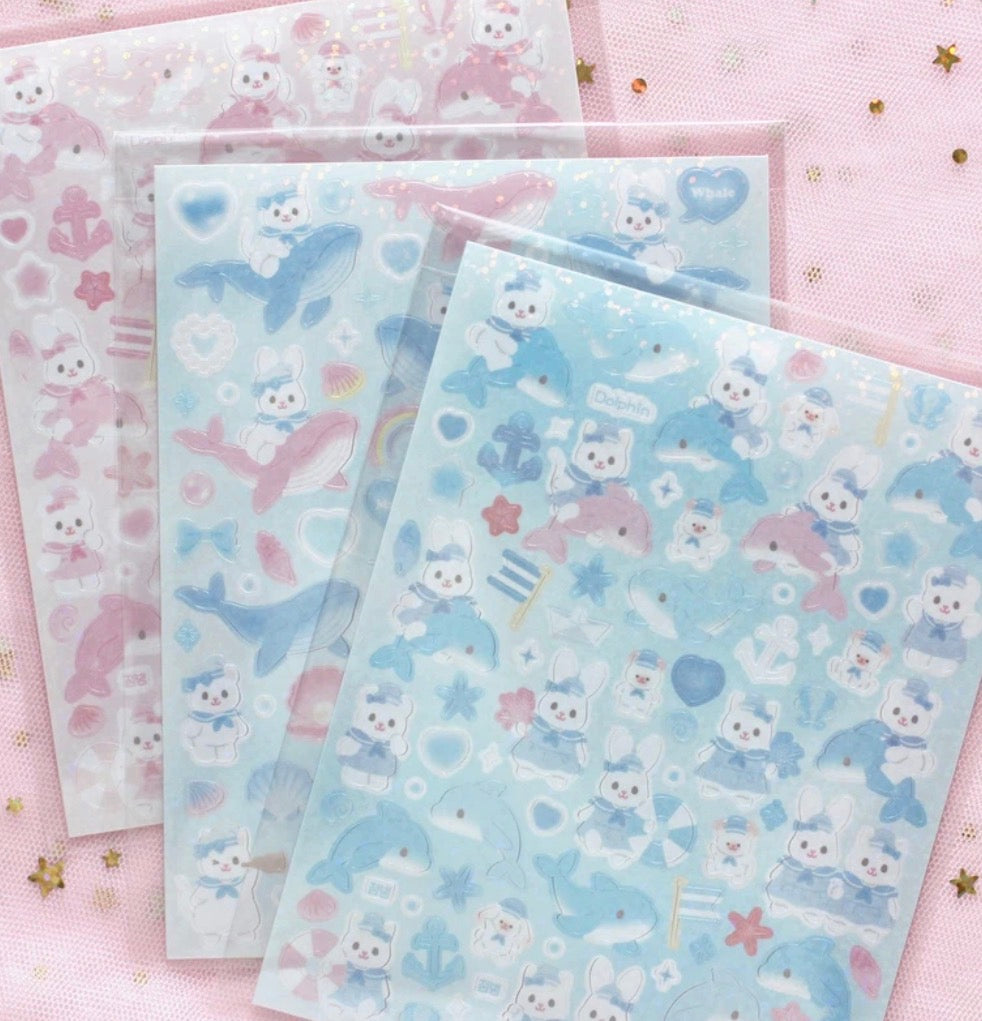 {angora lora} dolphin and whale deco