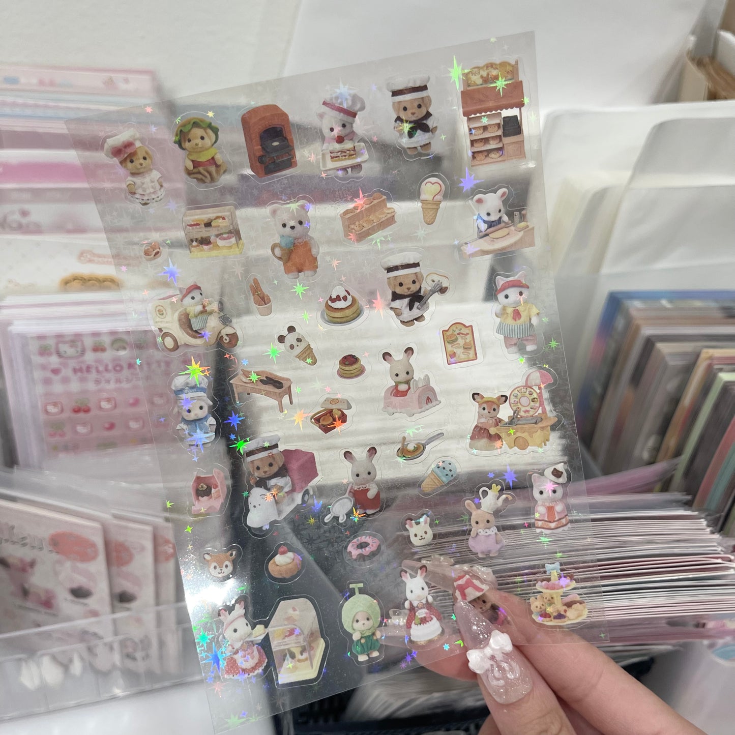 {HRTSTICKER} baby sylvanian family stickers (8 types)