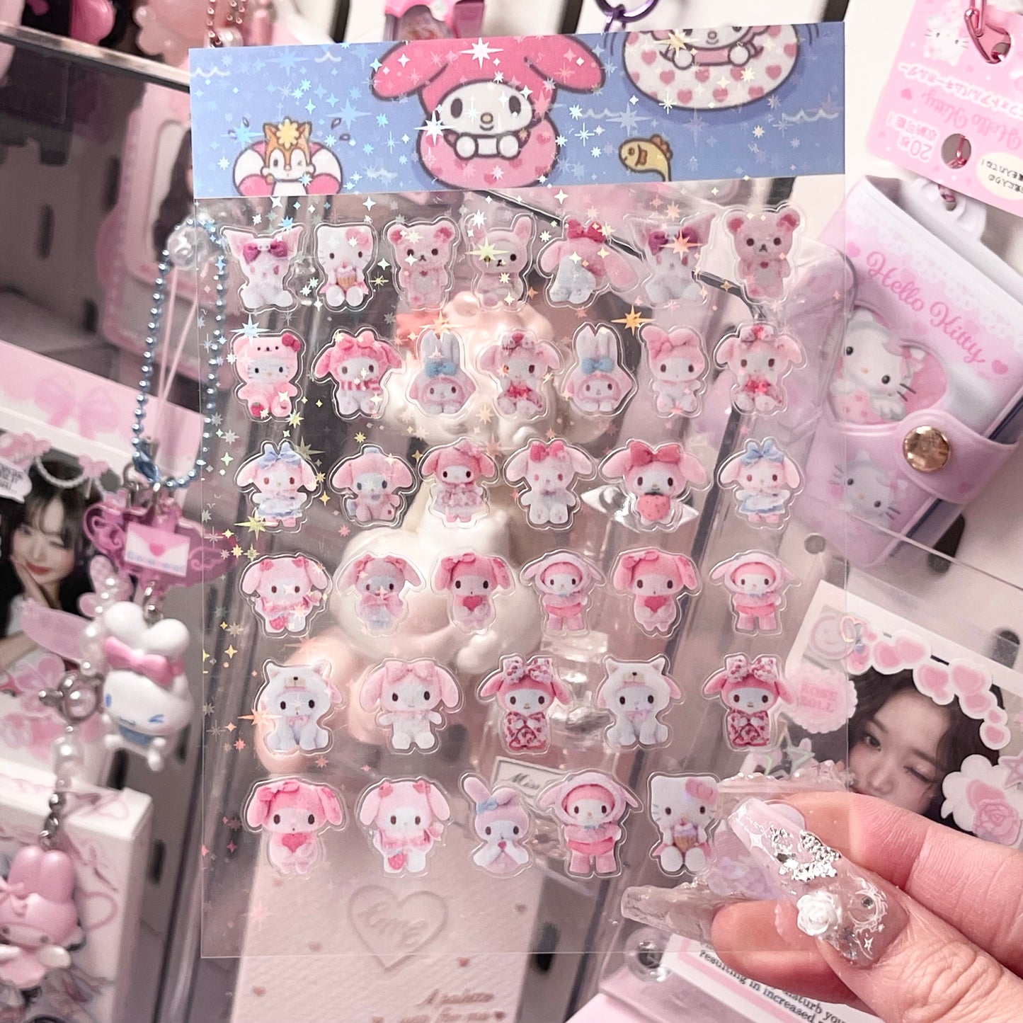 {c-艺术家} pink plushies mix