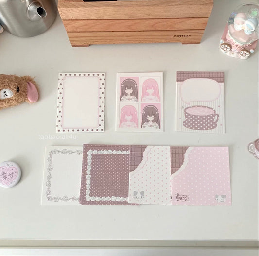 {all4u} strawberry love letter memo pack