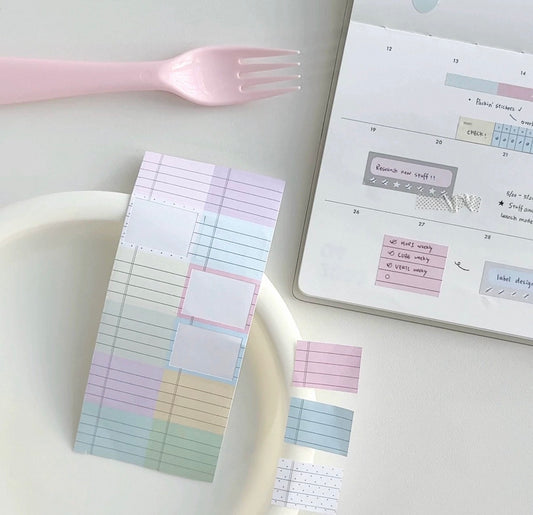 {intomyvibe} rainbow notes kiss cut tape