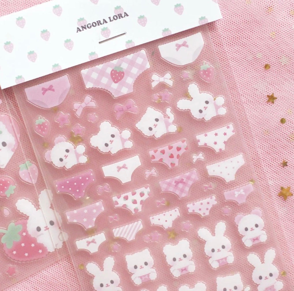 {angora lora} puffy strawberry and panties