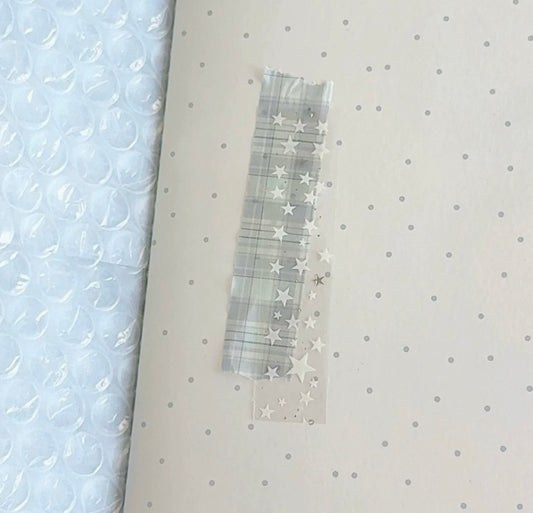 {intomyvibe} white star pet tape