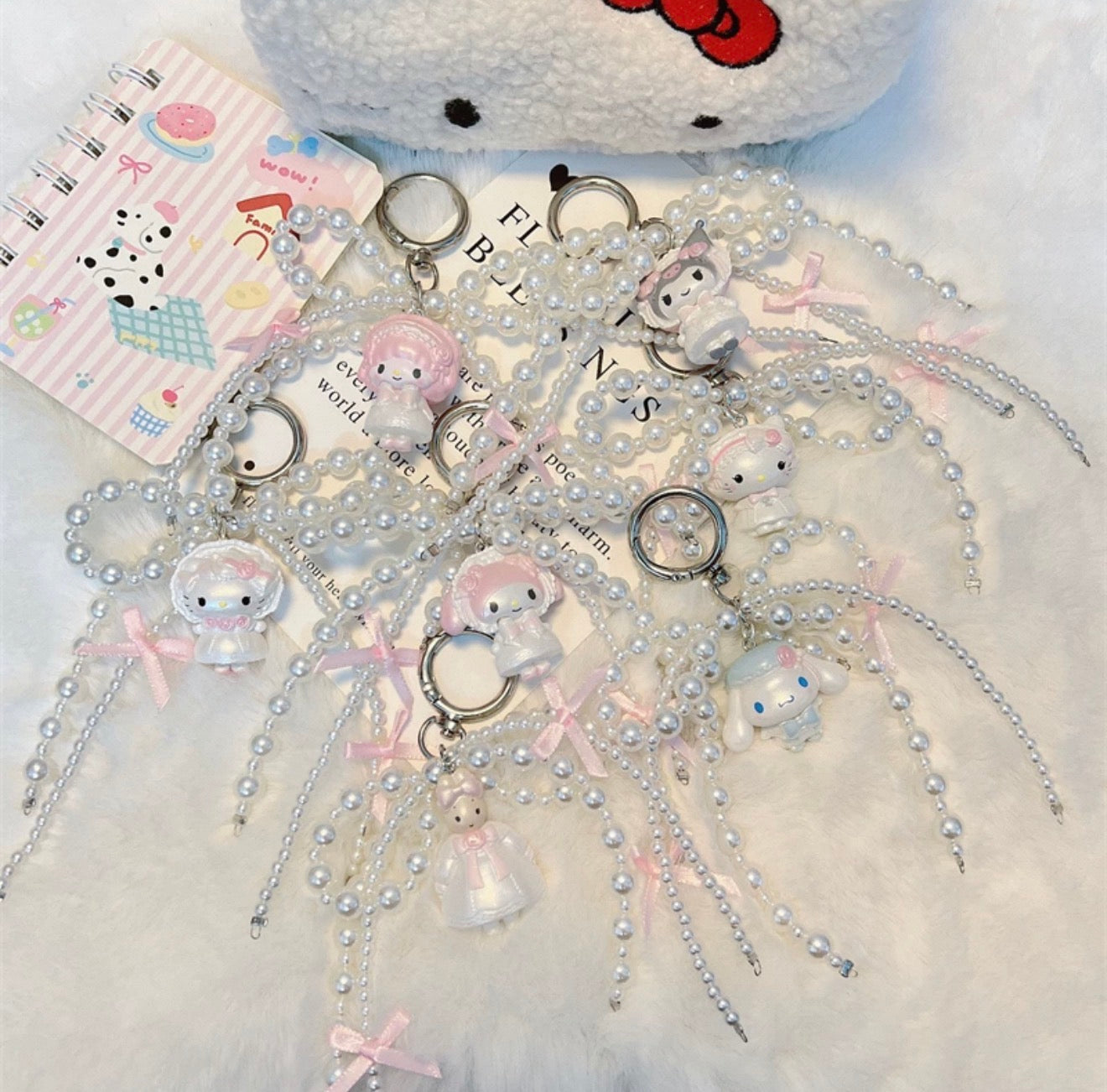 pearl bow knot sanrio charms blind bag