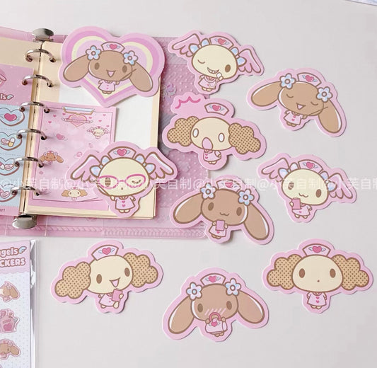 {byfufu} cinnamoangels glittery card set