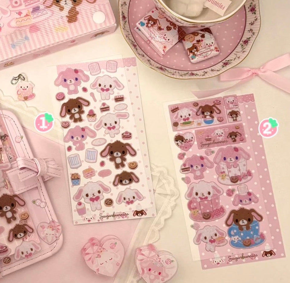 {homemade chestnut} pink sugarbunnies chef felt sticker