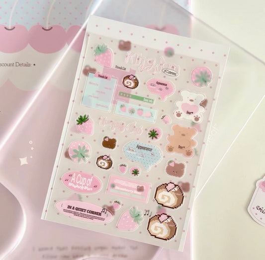 {ribbon shop} strawberry honey cub bear