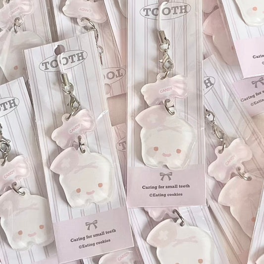 {eating cookies} sweet tooth keychain