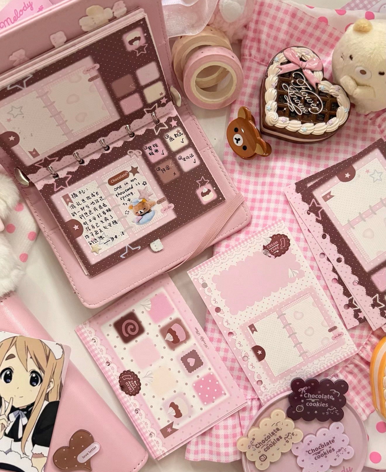 {eating cookies} m5/a7 cream cake binder refill set