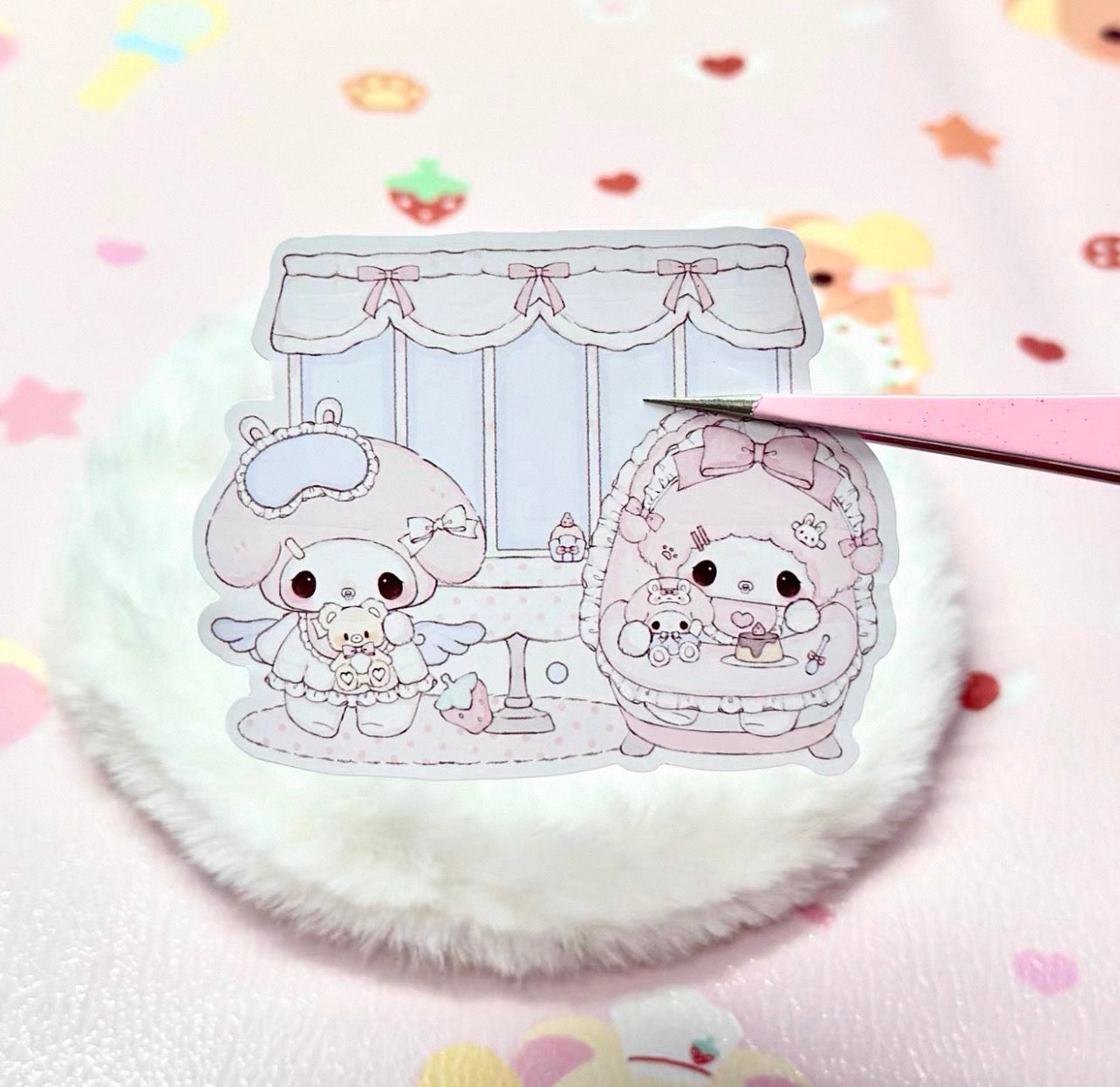{cream french toast) my melody & baby piano