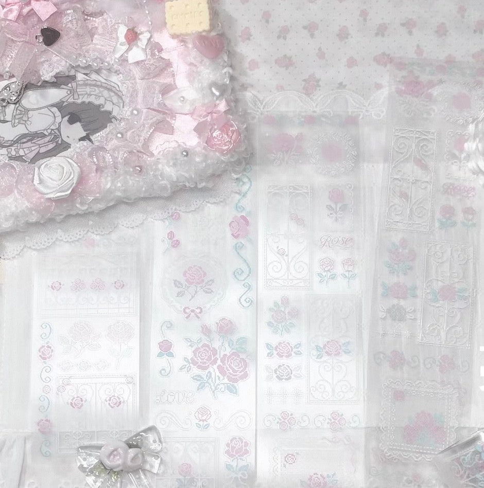 {DearDoris} electric rose kiss cut tape