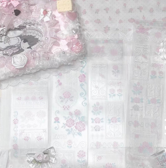 {DearDoris} electric rose kiss cut tape