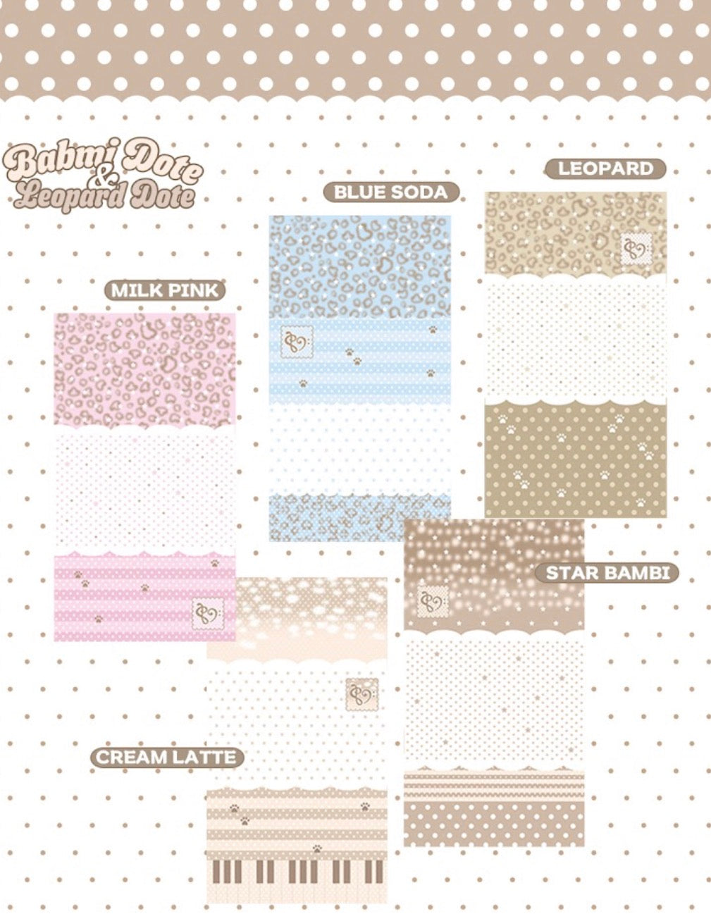 {hipromland} bambi and leopard dote memo set