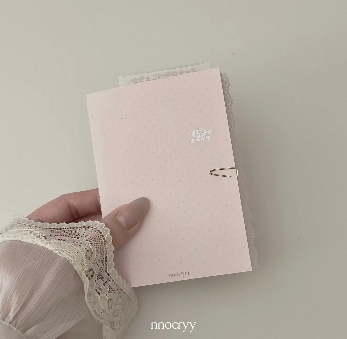 {nnocryy} silver rose notebook diary