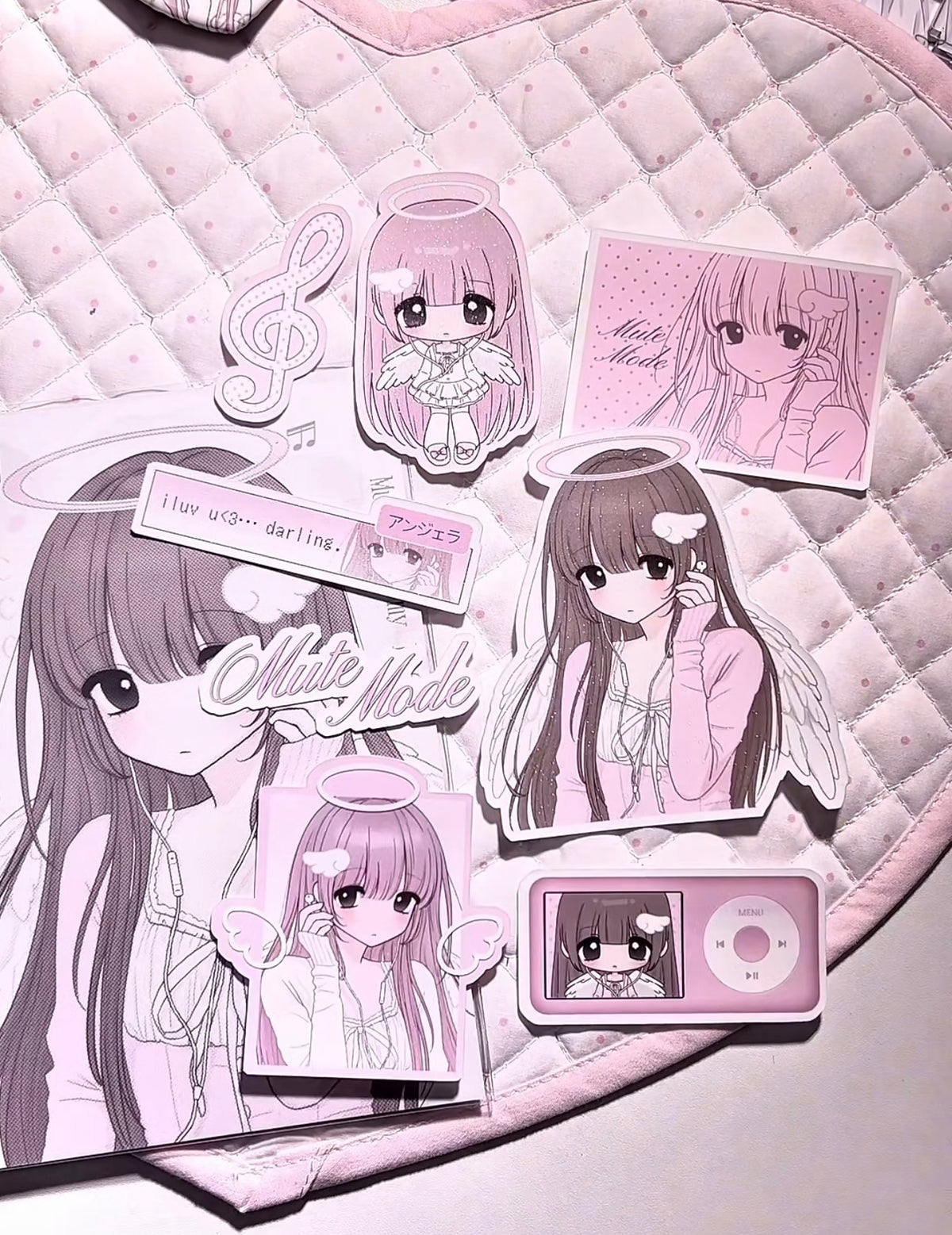 {strawberries & cig} mute mode sticker set a