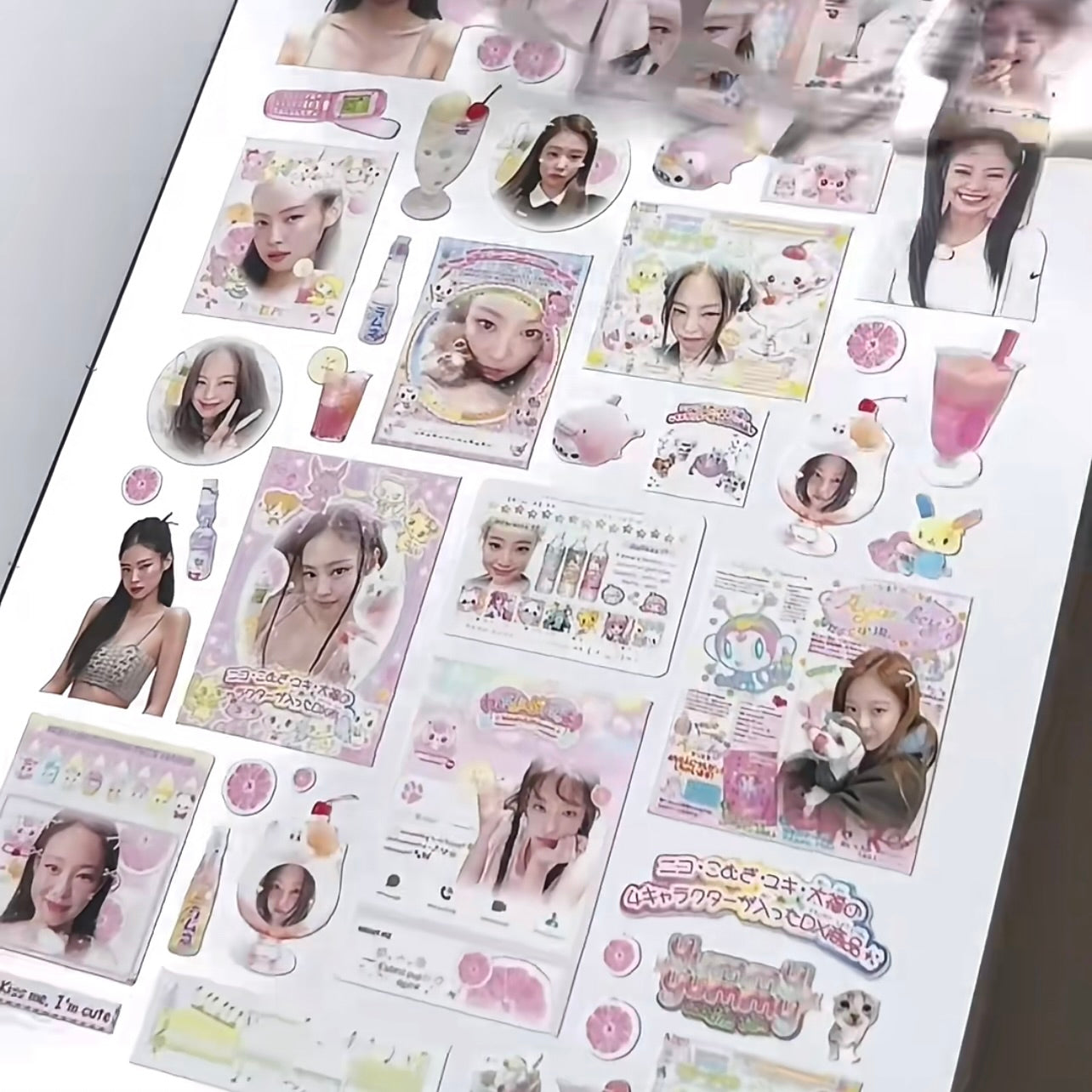 {c-贴纸书} 50 page lucky grass melody girl group sticker book