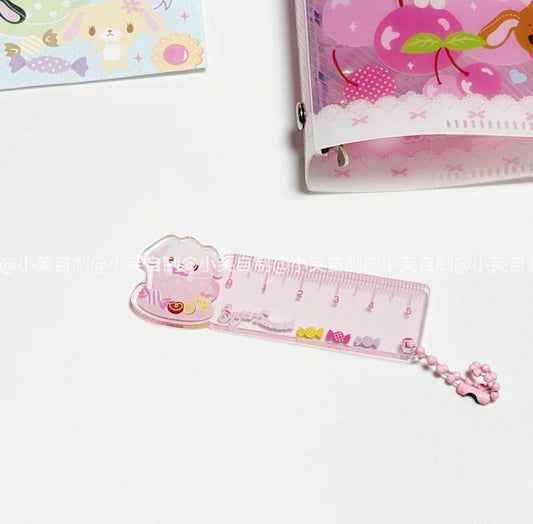 {byfufu} sugarbunnies teacup planner ruler charm