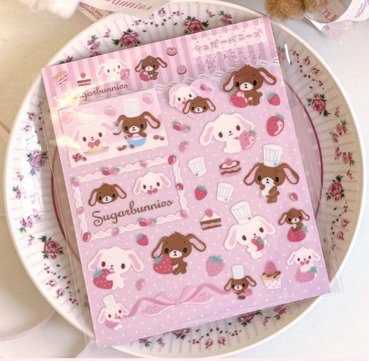 {homemade chestnut} sugarbunnies strawberry frosting transfer sticker