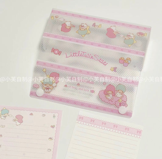 {byfufu} little twin stars cloud party pocket storage box