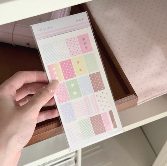 {ribbon shop} label index sticker