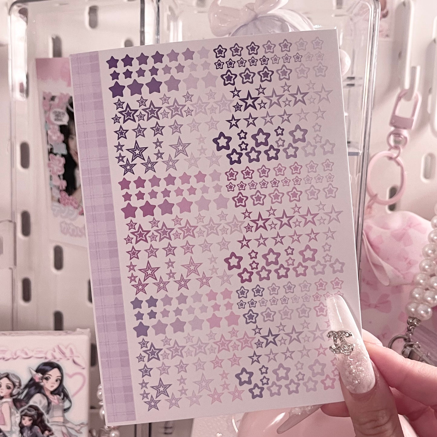 {c-艺术家} color parts : purple stars