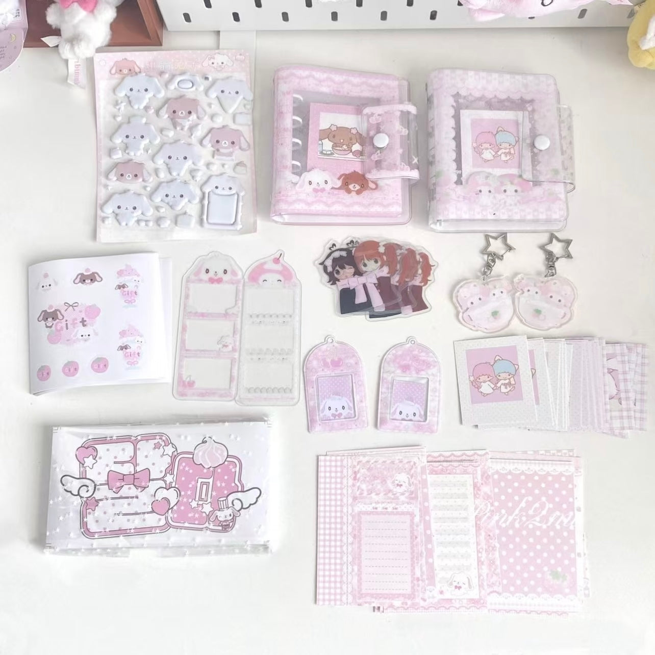 {pink2mi} sweet sugar bunnies foam sticker