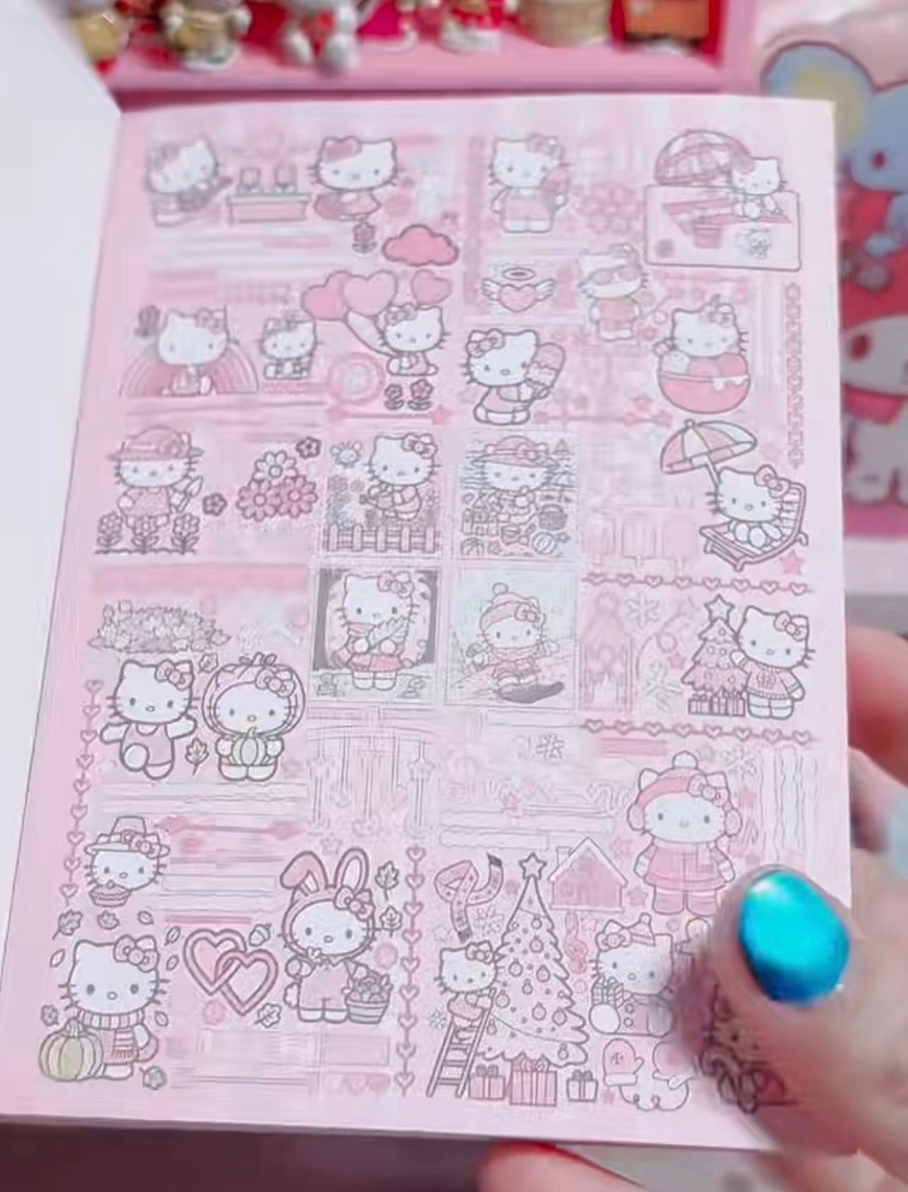 {c-贴纸书} 40p pink hello kitty sticker book