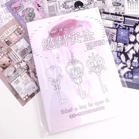 {c-贴纸书} 30p secret key sticker book