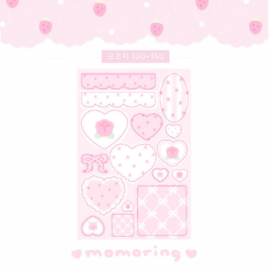 {momoring} moji rose sticker