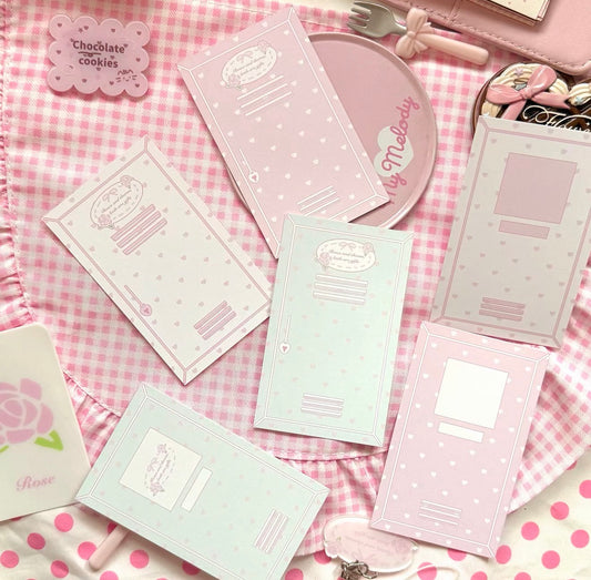 {eating cookies} rose locker card set