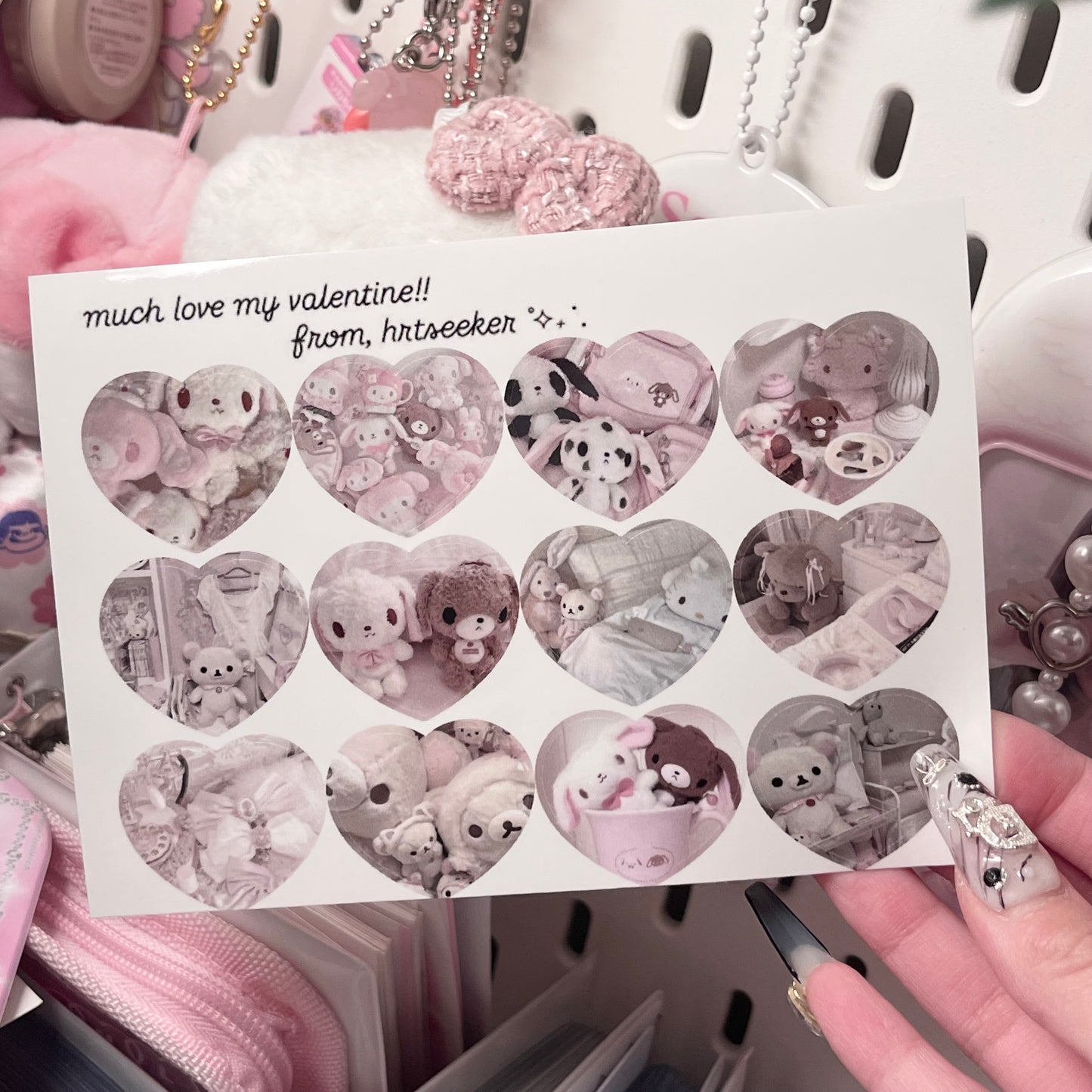 {HRTSTICKER} sugar bunnies + korilakkuma hearts