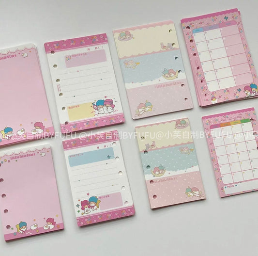 {byfufu} retro little twin stars a7/m5 refills