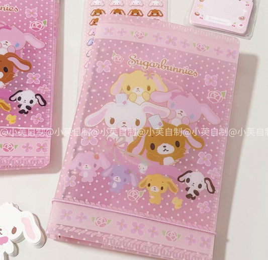 {byfufu} sugarbunnies rosy lace a6 binder