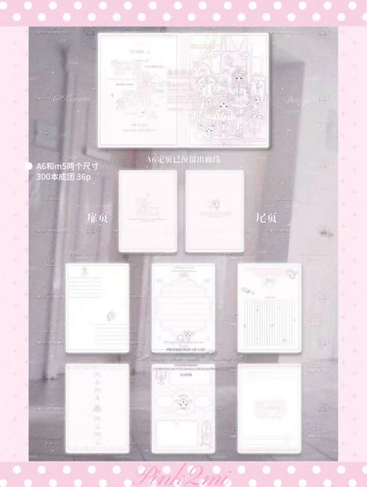 {pink2mi} m5 35p pink deco journal