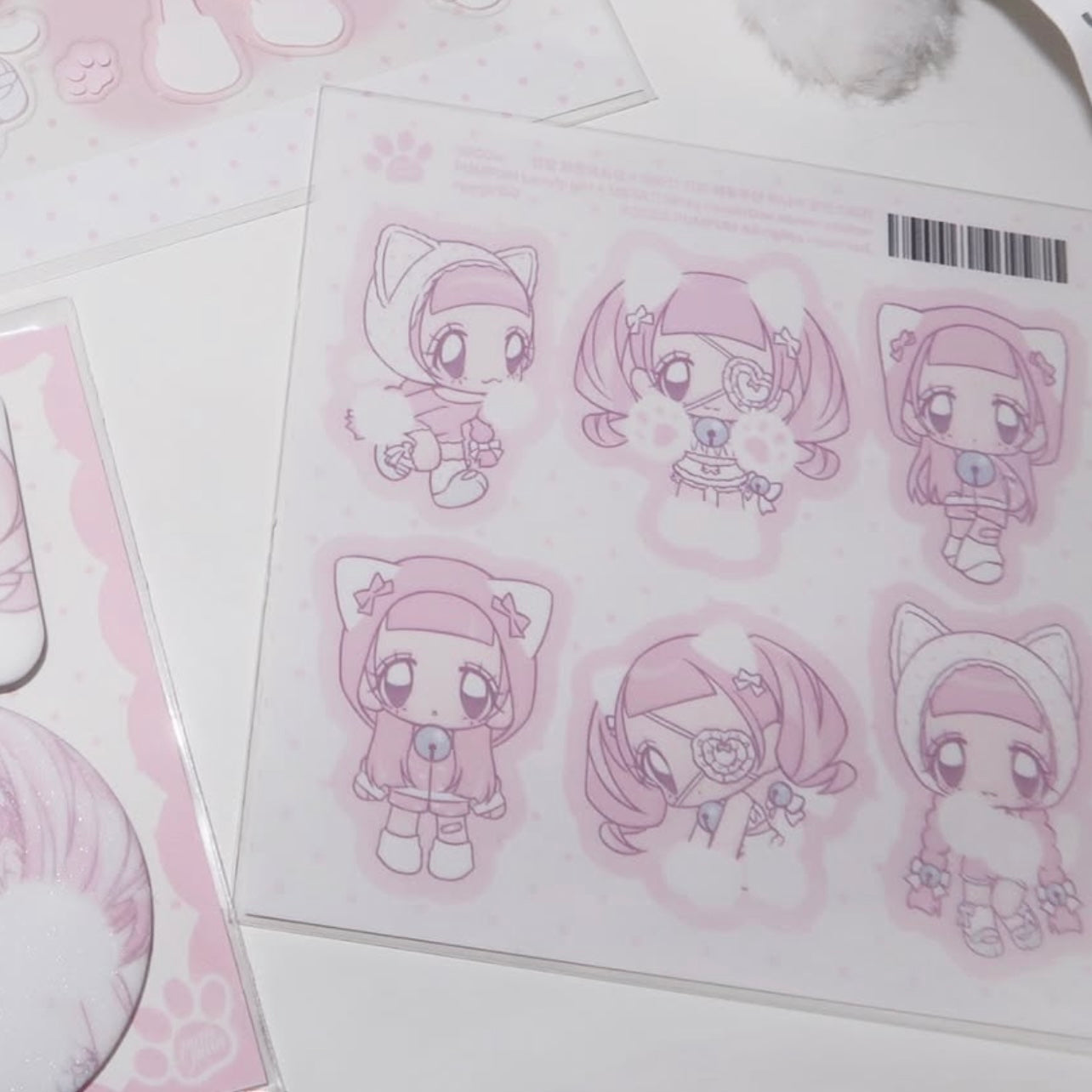 {pumpum} kitty revolution minimi square sticker