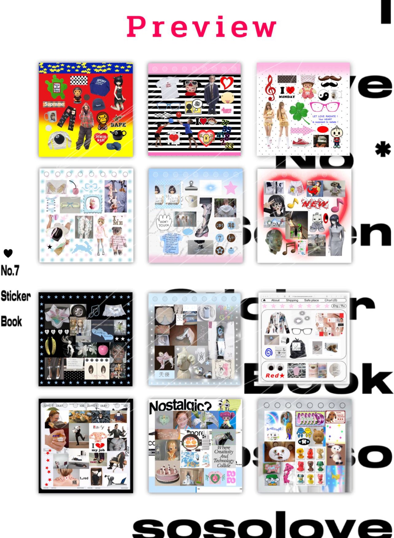 {c-贴纸书} 77.com sosolove 7 sticker books