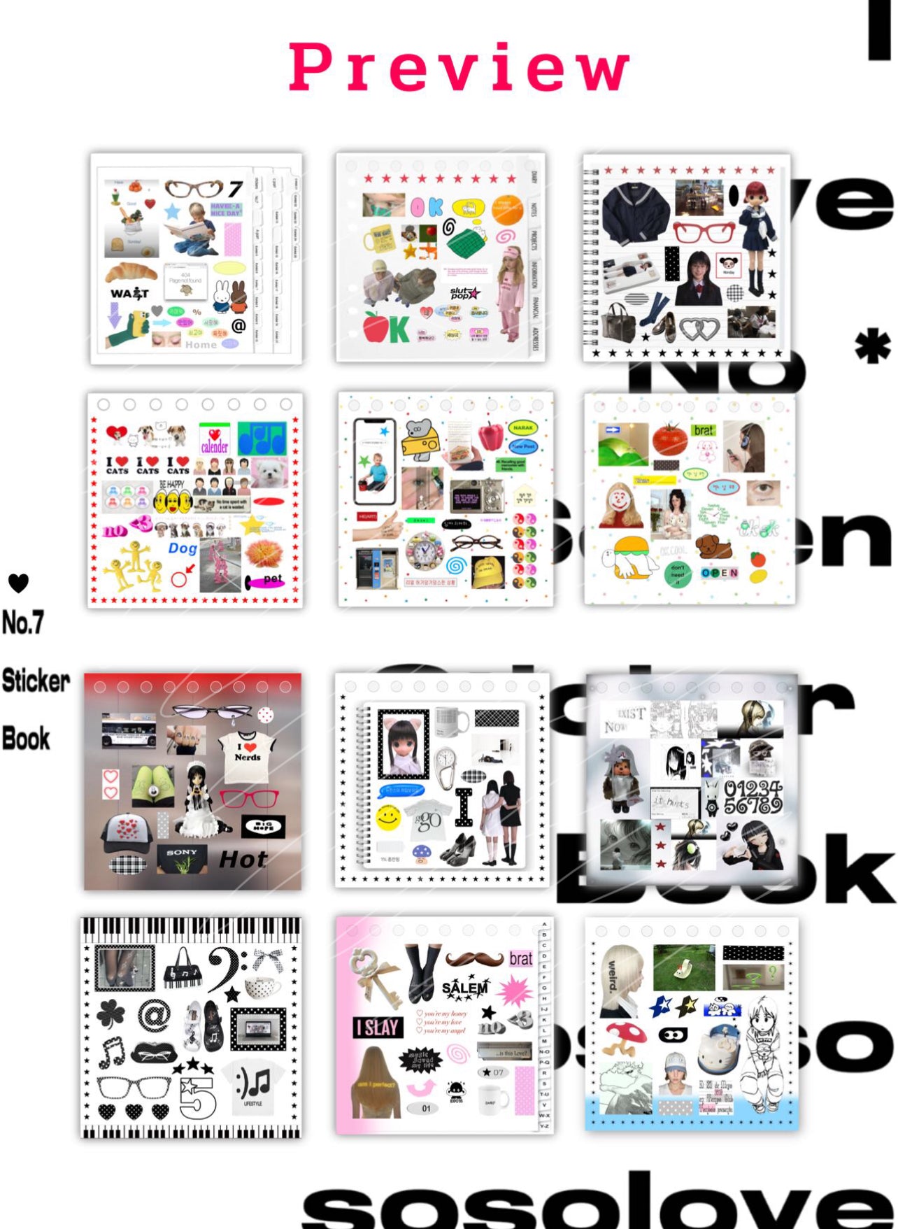 {c-贴纸书} 77.com sosolove 7 sticker books