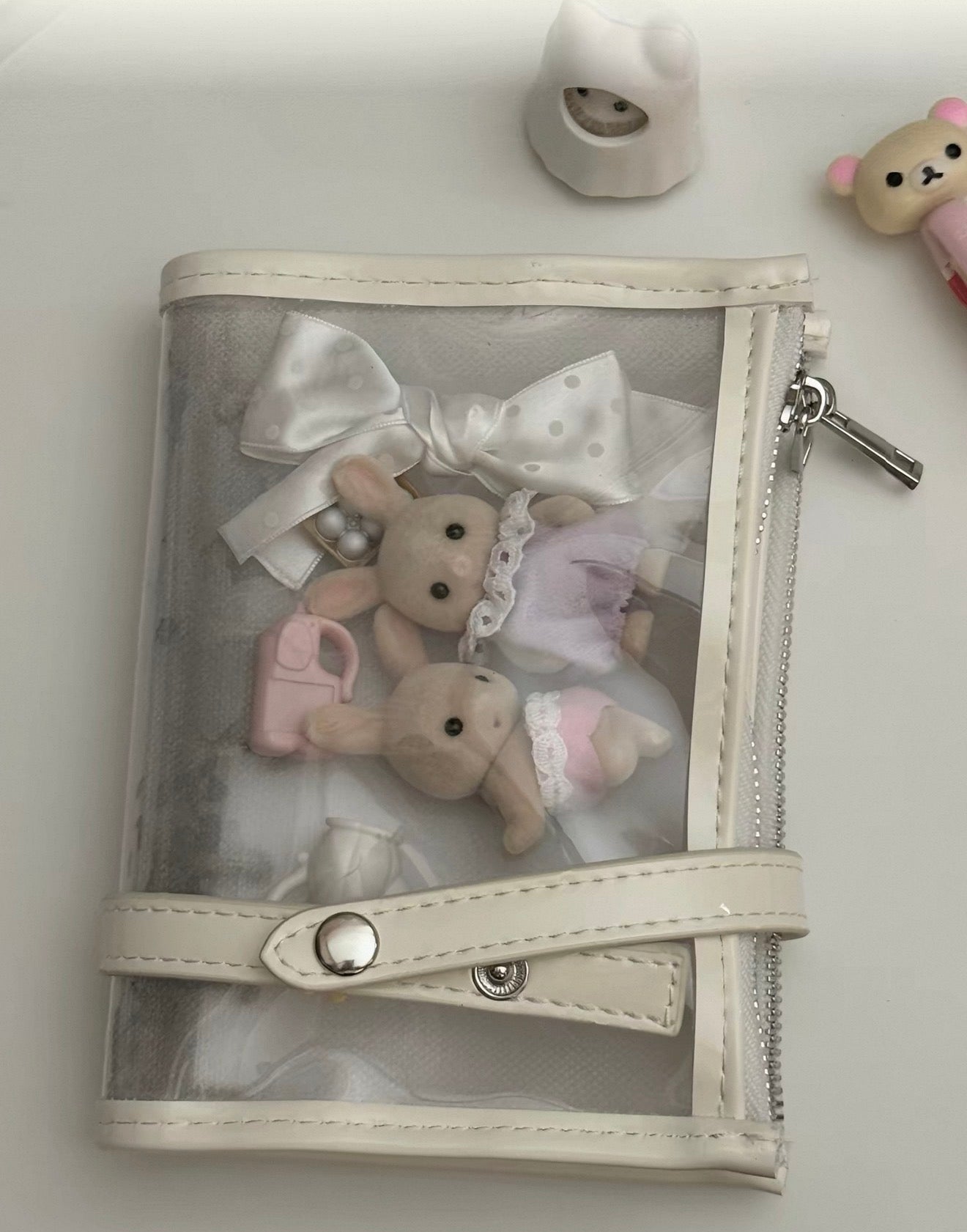 {pinkspark} the transparent book - a7 clear pocket binder