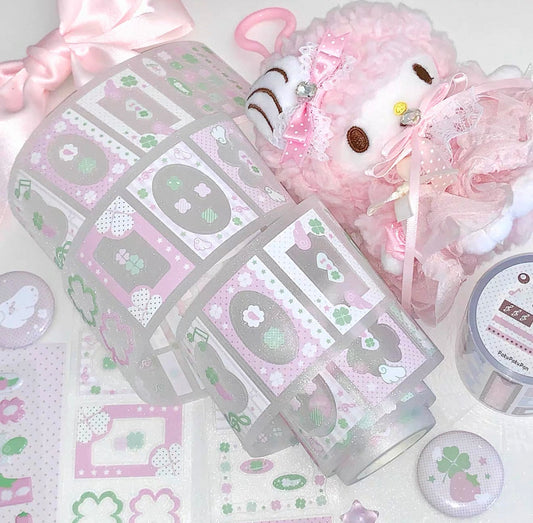 {pakupaku} lucky 4 leaf clover kiss cut tape