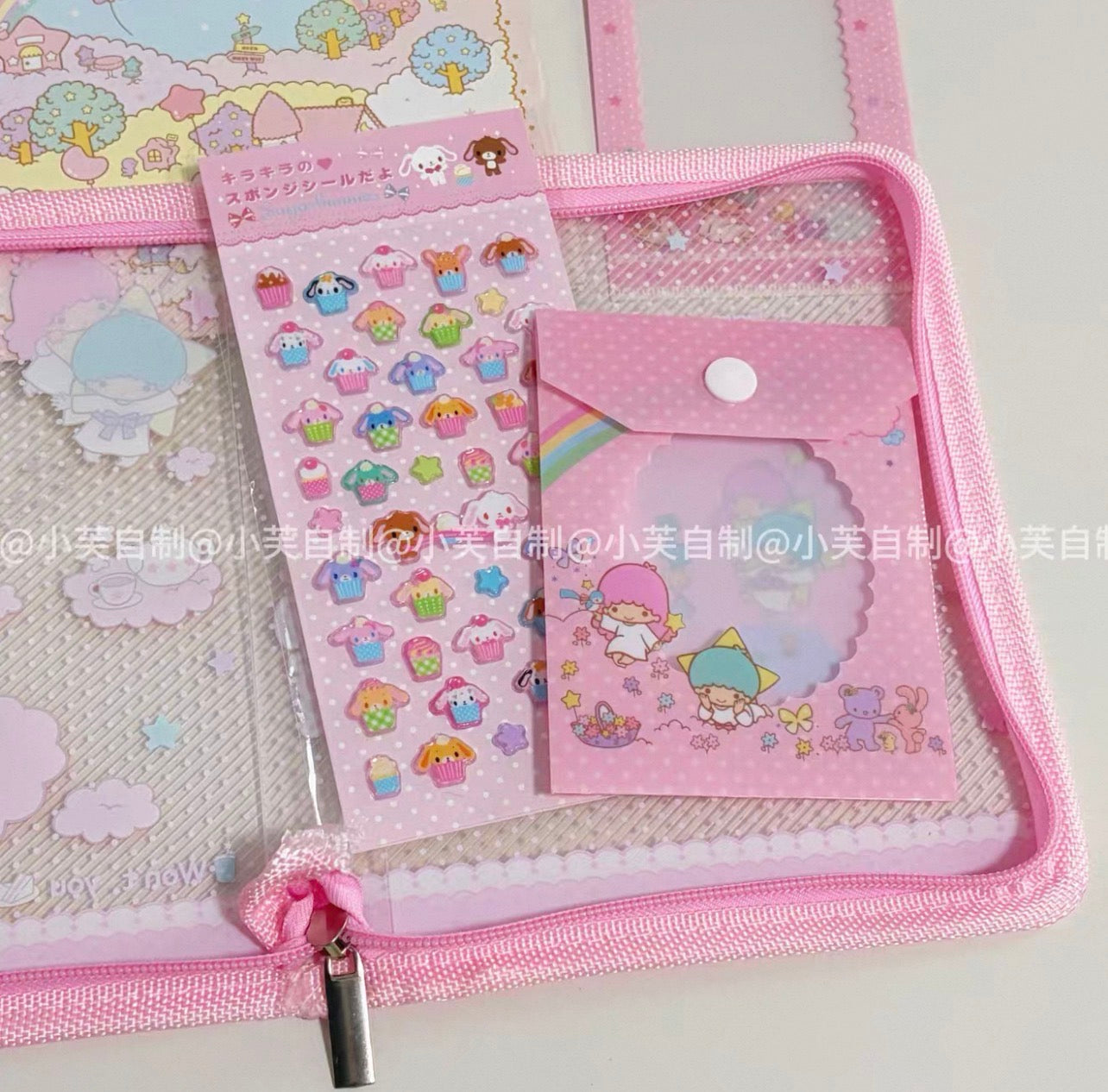 {byfufu} little twin stars zipper file