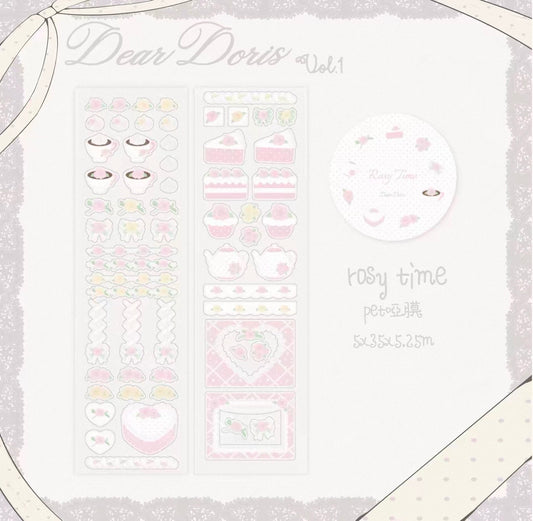 {DearDoris} rosytime kiss cut tape