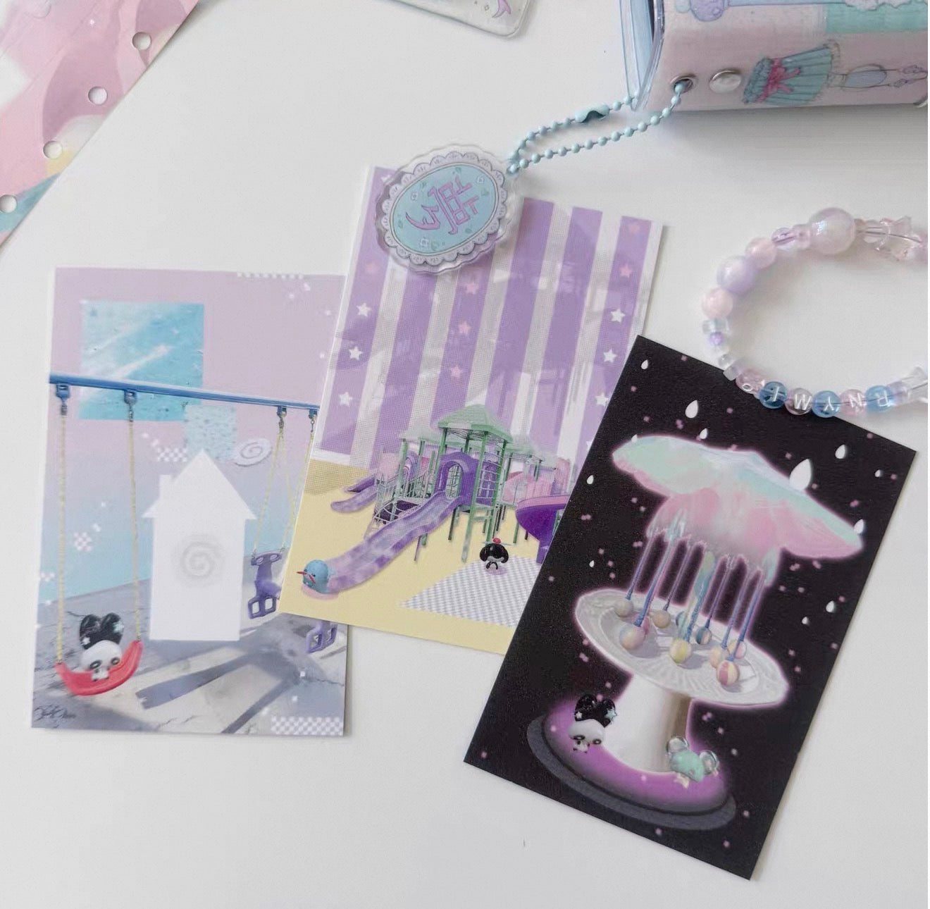 {paradise revolving restaurant} a7 postcard set