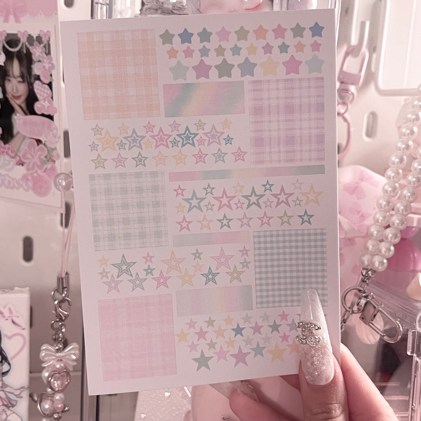 {c-艺术家} color parts : pastel stars and circles